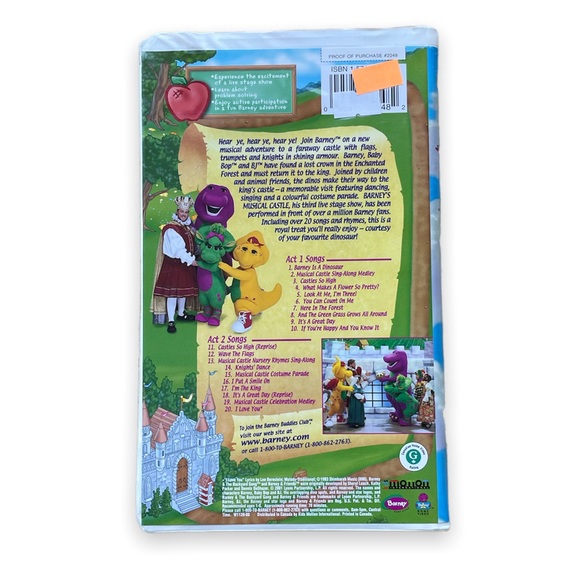 Barney’s Musical Castle VHS - Picture 2 of 4